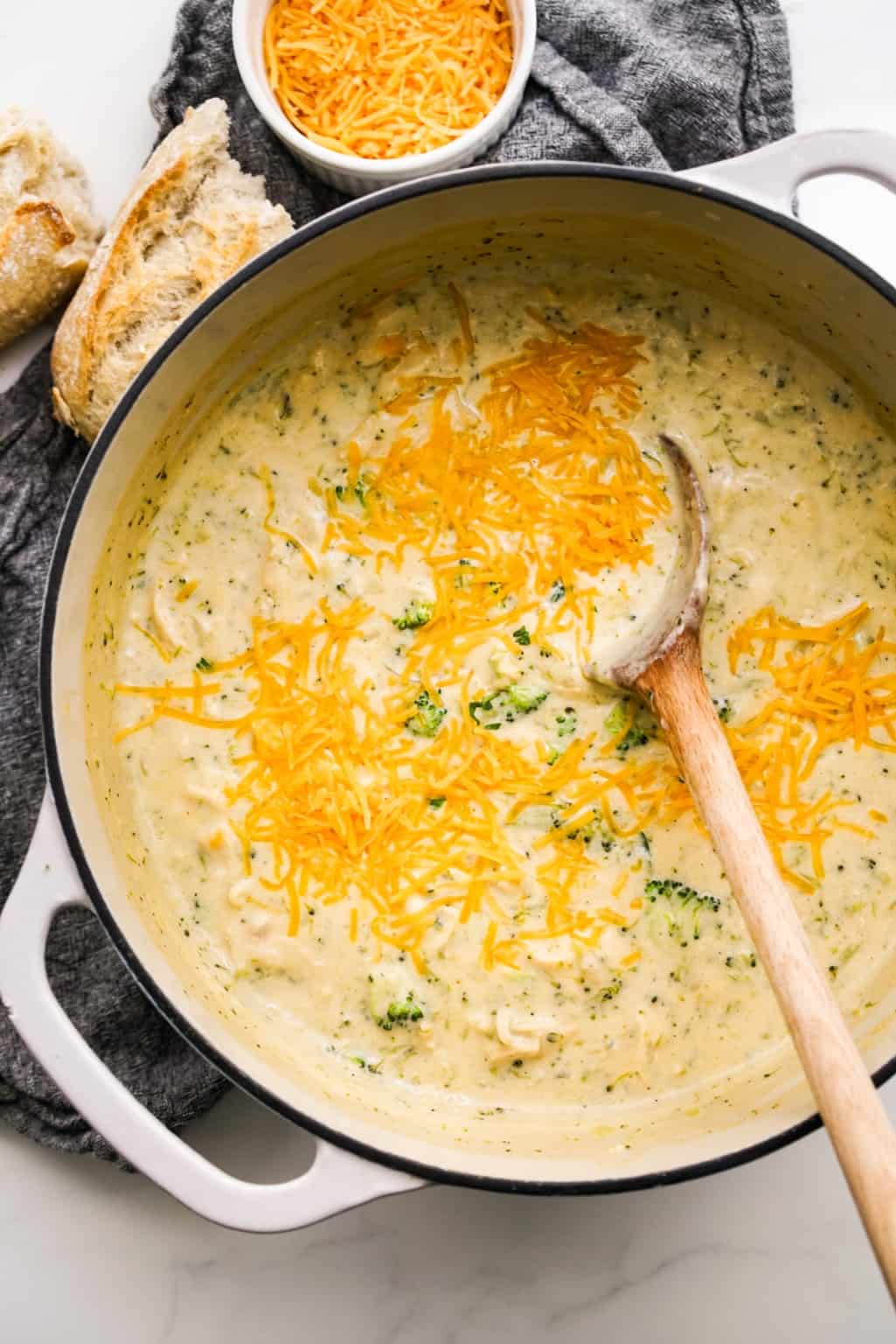 Chicken Broccoli Cheddar Soup - Joyous Apron