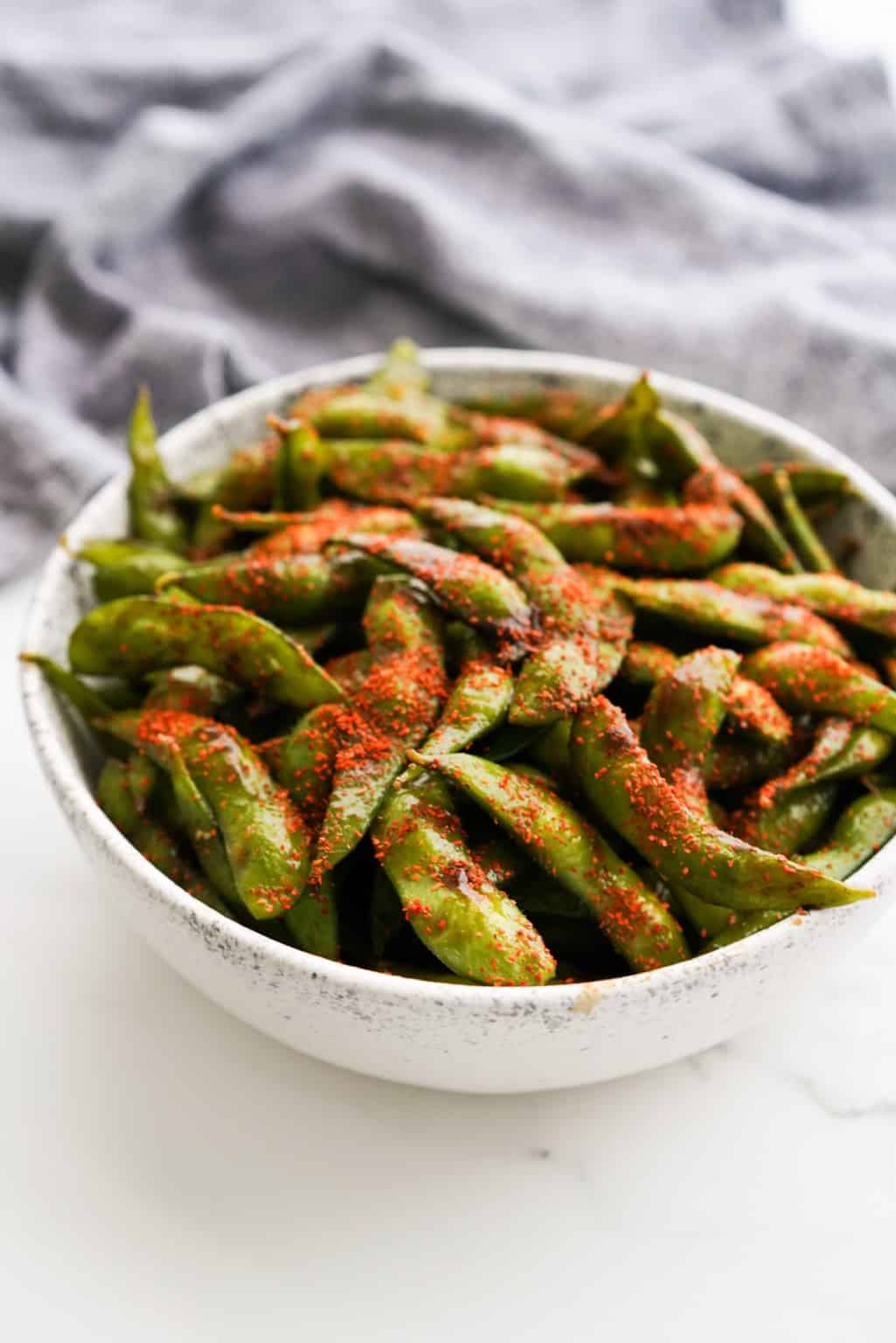 Spicy Garlic Edamame - Joyous Apron