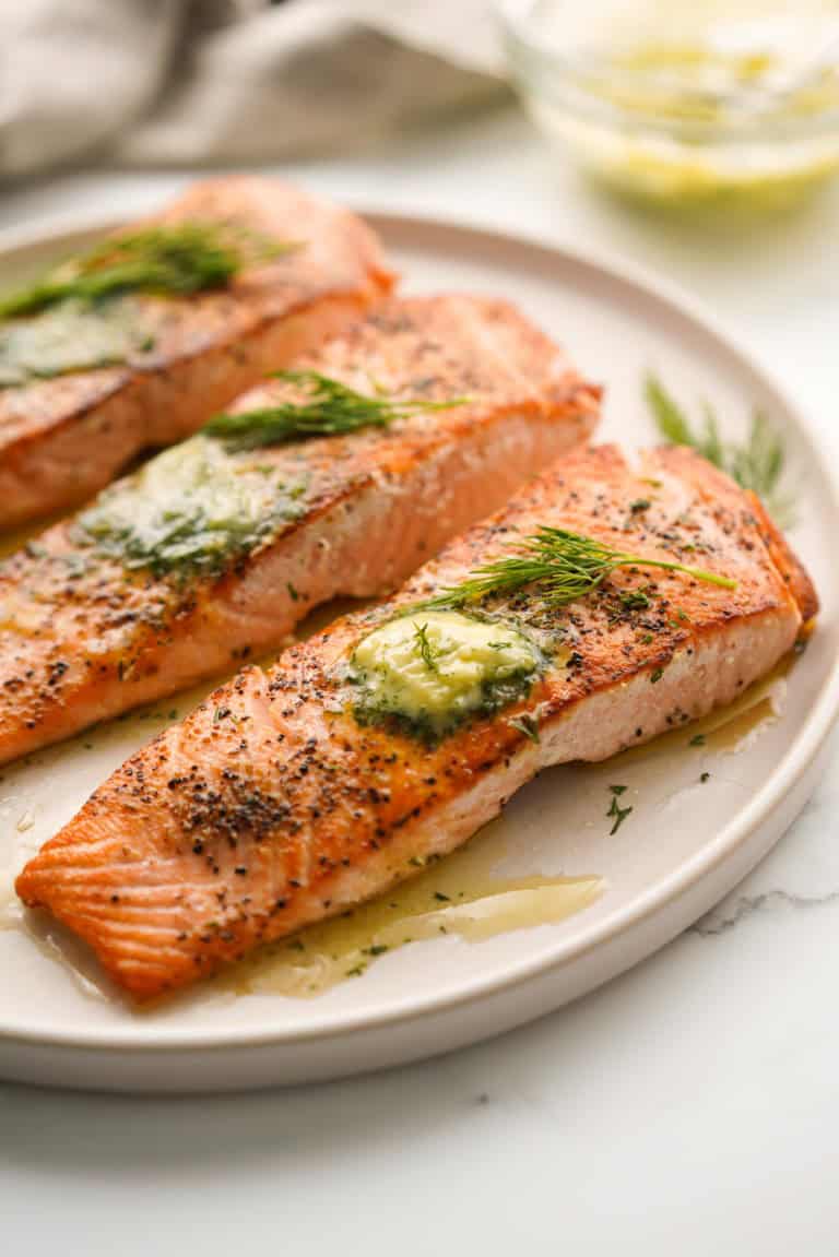 Dill Garlic Butter Salmon - Joyous Apron