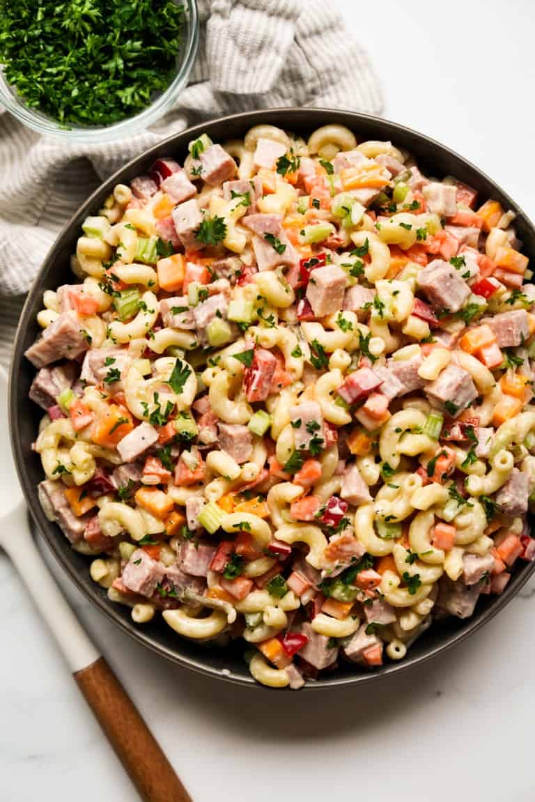 Macaroni Ham Salad - Joyous Apron